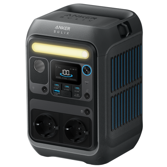Портативна електростанція Anker SOLIX C300 Portable Power Station AC DC Outlet 288Wh 300W