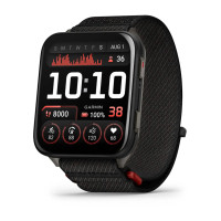 Смарт-годинник Garmin Venu X1 Black/Slate Titanium з чорним нейлоновим ремінцем