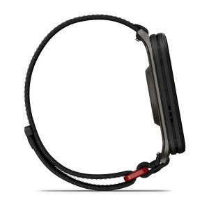 Смарт-годинник Garmin Venu X1 Black/Slate Titanium з чорним нейлоновим ремінцем