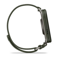Смарт-часы Garmin Venu X1 Moss с хаки нейлоновым ремешком ComfortFit