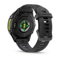 Смарт-годинник Garmin Forerunner 970 з вуглецево-сірим титановим безелем DLC, чорним корпусом і чорним ремінцем