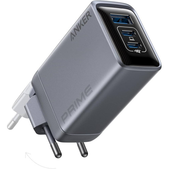 Зарядний пристрій Anker Prime Charger (100W, 3 Ports, GaN)