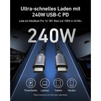 Кабель Anker Prime USB-C на USB-C Кабель (240W)