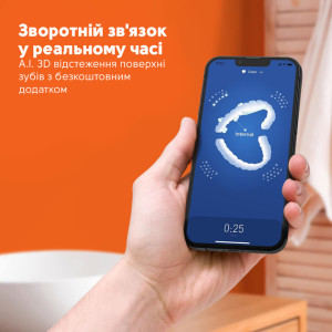 Электрическая зубная щетка Bitvae S3 Smart 4 насадки и футляр темно-синий