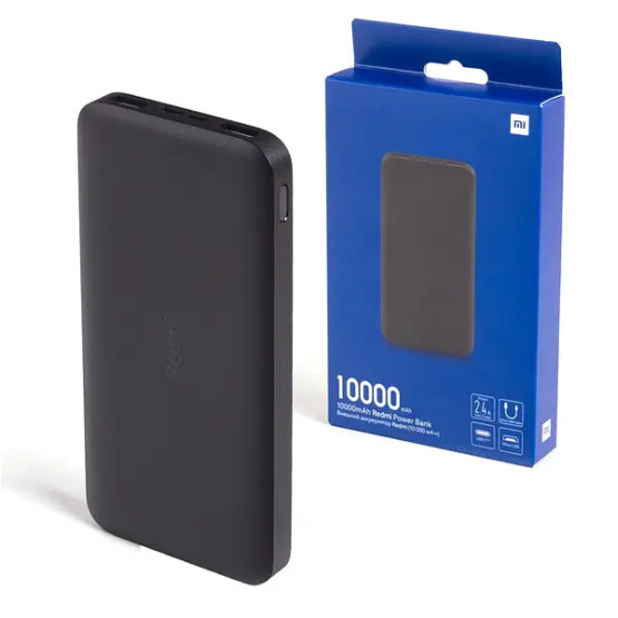 Зовнішній акумулятор Xiaomi Redmi Power Bank 10000mAh Quick Charge 12W Black