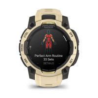 Смарт-годинник Garmin Instinct 3 45 мм AMOLED Citrine (бежевий)