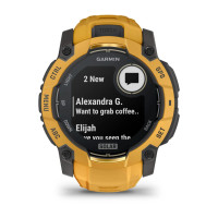Смарт-годинник Garmin Instinct 3 50 мм Solar Sunburst (помаранчевий)