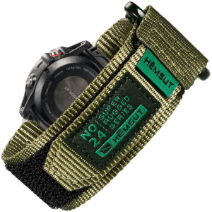 Ремінець для Garmin HEMSUT 22mm Nylon середній розмір для зап'ястя 185-210мм
