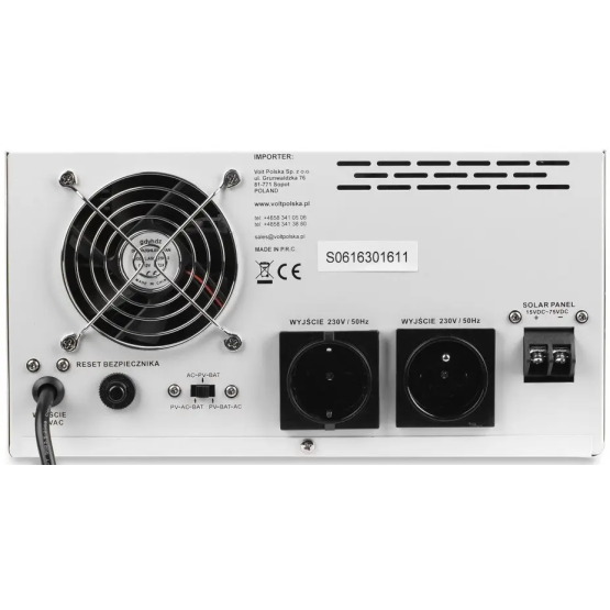 Джерело безперебійного живлення SINUS PRO 1500S 12 / 230V (1050 / 1500W) Volt Polska 3SPS150012