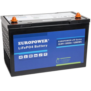 Акумулятор EUROPOWER LiFePO4 100Ач/12.8В LFP 100-12.8