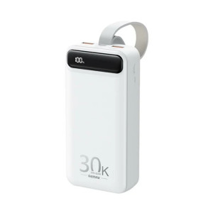 Зовнішній портативний акумулятор Remax Bole Series 20W+22.5W PD+QC Fast Charging Power Bank 30000mAh White