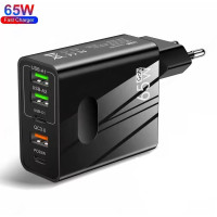 Зарядний пристрій GAN Charger Fast Charging Multi Port QC 3.0 PD25W 65W