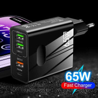 Зарядний пристрій GAN Charger Fast Charging Multi Port QC 3.0 PD25W 65W