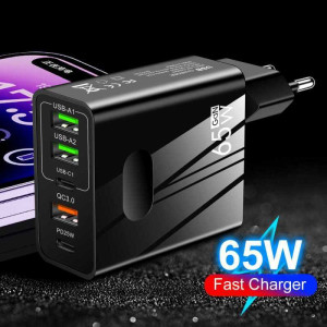 Зарядний пристрій GAN Charger Fast Charging Multi Port QC 3.0 PD25W 65W