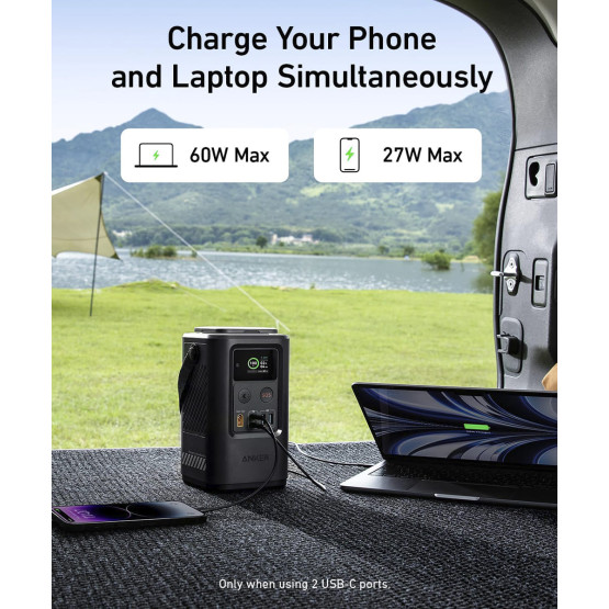 Зовнішній портативний акумулятор Anker 548 60000mAh Grey