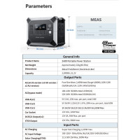 Портативна електростанція Green Keeper-VDL HS2400 2400W/2048Wh LiFePO4