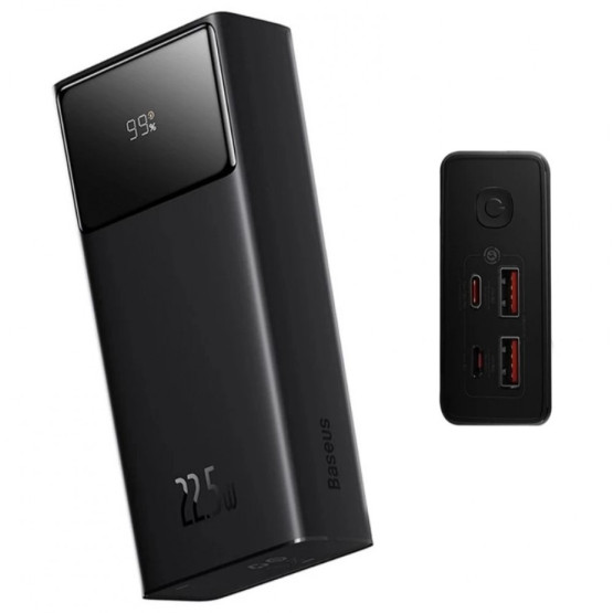 Зовнішній портативний акумулятор Baseus Star Lord Digital Display 30000mAh 22.5W Black