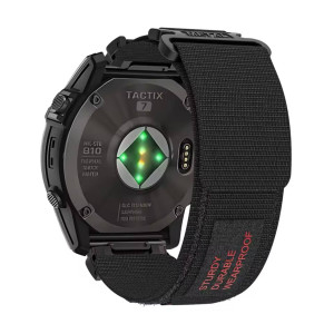Ремінець нейлоновий 26mm для годинника Garmin EpixPro Fenix Pro Enduro Tactix чорний
