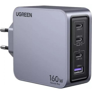 Зарядний пристрій UGREEN Nexode Pro X763 GaN 160W Gray