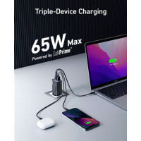 Зарядний пристрій Anker PowerPort 737 GaNPrime 120W, UK Plug, Black