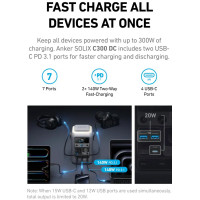 Портативна електростанція Anker SOLIX C300 DC Portable Power Station 90,000mAh 288Wh 300W