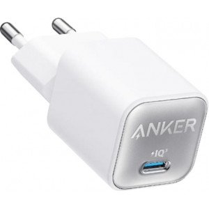 Мережевий зарядний пристрій Anker PowerPort 511 Nano III GaN 30W Super Fast Charging 1xUSB-C PIQ3.0 Aurora White