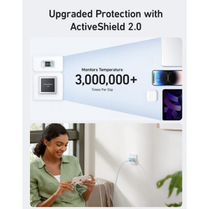 Мережевий зарядний пристрій Anker PowerPort 511 Nano III GaN 30W Super Fast Charging 1xUSB-C PIQ3.0 Phantom Black 