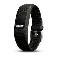Ремінець Garmin vivofit 4, силікон, Чорний із крапом (Black Speckle), S/M