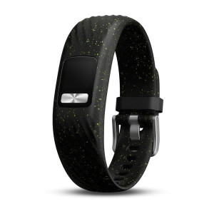Ремінець Garmin vivofit 4, силікон, Чорний із крапом (Black Speckle), S/M