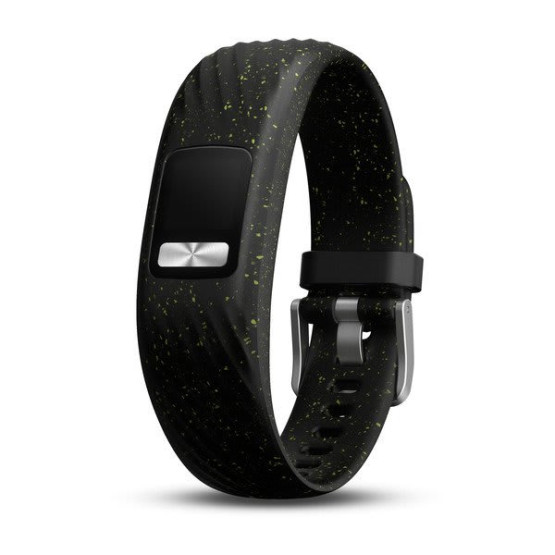 Ремінець Garmin vivofit 4, силікон, Чорний із крапом (Black Speckle), S/M