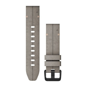 Ремінець Garmin QuickFit 20, 20 мм, замша, Сланцево-сірий (Shale Gray)
