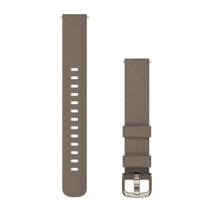 Ремінець Garmin Lily 2, 14 мм, нейлон, Coffee із фурнітурою Cream Gold