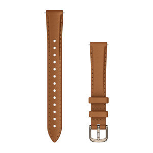 Ремінець Garmin Lily 2, 14 мм, шкіра, Tan із фурнітурою Cream Gold