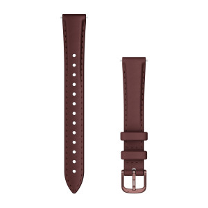Ремінець Garmin Lily 2, 14 мм, шкіра, Mulberry із фурнітурою Dark Bronze