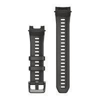 Ремінець Garmin Instinct 3 / Instinct Crossover AMOLED, 22 мм, силікон, Charcoal із металевою пряжкою
