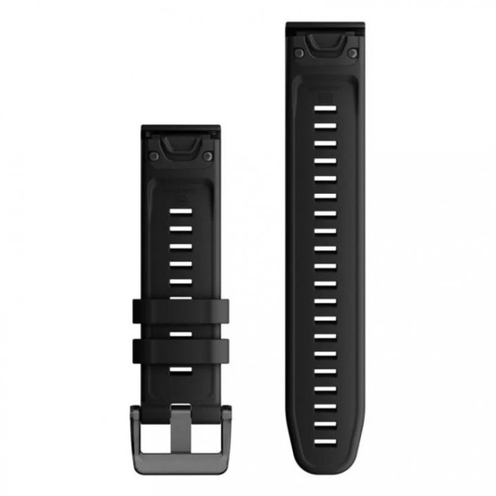 Ремінець Garmin epixPRO (g2), 22mm QuickFit Black Silicone Band
