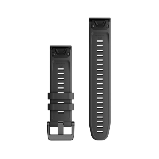 Ремінець Garmin epixPRO (g2), 22mm QuickFit Graphite Silicone Band