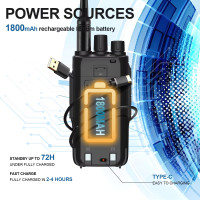 Рація Baofeng UV-K5 Plus двохдіапазонна рація UHF/VHF 10 Вт з акумулятором