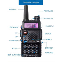 Рація Baofeng UV-5R 8 Вт + комплект 2шт
