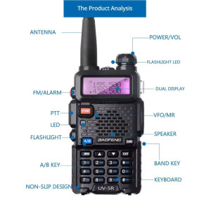 Рація Baofeng UV-5R 8 Вт + комплект 2шт