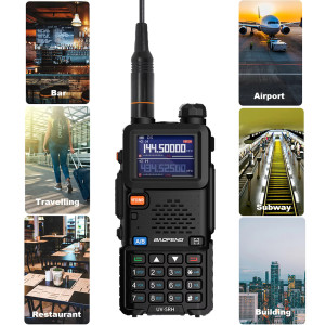 Рація Baofeng UV-5RH 10W тридіапазонна з акумулятором 2500 мАг та 999 каналами