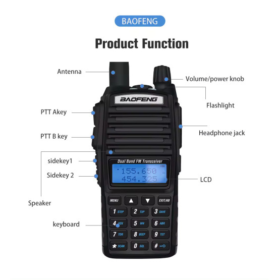 Рація Baofeng UV-82 8 ВАТ