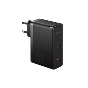Зарядний пристрій блок та кабель Baseus GaN 5 Pro 160W 1U+2C чорний