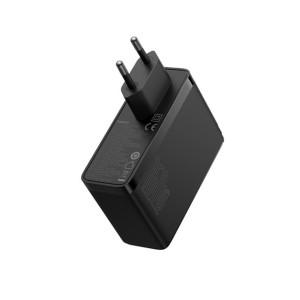 Зарядний пристрій блок та кабель Baseus GaN 5 Pro 160W 1U+2C чорний