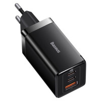 Зарядний пристрій Baseus GaN5 Pro Fast Charger 2C+U 65W Black w/Type-C to Type-C