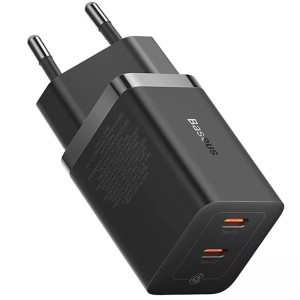 Зарядний пристрій Baseus GaN5 Pro 40W Type-C + Type-C Black