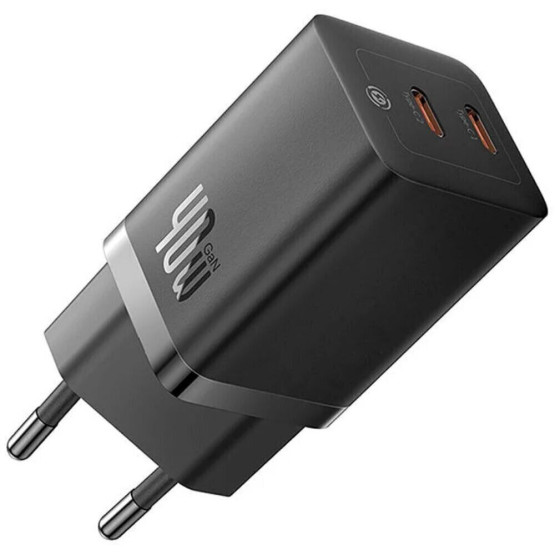 Зарядний пристрій Baseus GaN5 Pro 40W Type-C + Type-C Black Зарядний пристрій Baseus GaN5 Pro 40W Type-C + Type-C Black
