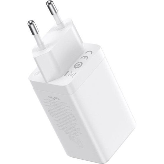 Зарядний пристрій Baseus GaN5 Pro 40W Type-C + Type-C White Зарядний пристрій Baseus GaN5 Pro 40W Type-C + Type-C White