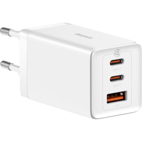 Зарядний пристрій Baseus GaN5 Pro 40W Type-C + Type-C White Зарядний пристрій Baseus GaN5 Pro 40W Type-C + Type-C White