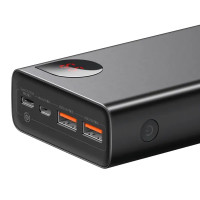 Зовнішній портативний акумулятор Baseus Adaman Metal Digital Display 20000mAh 65W Black